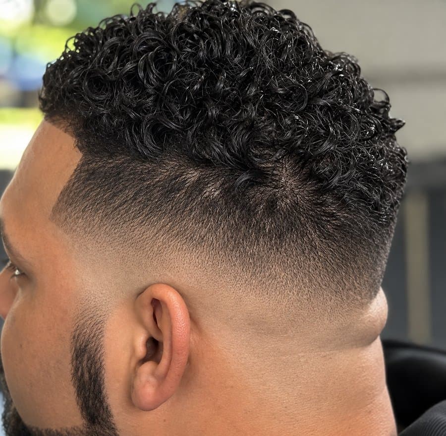 Curly fade